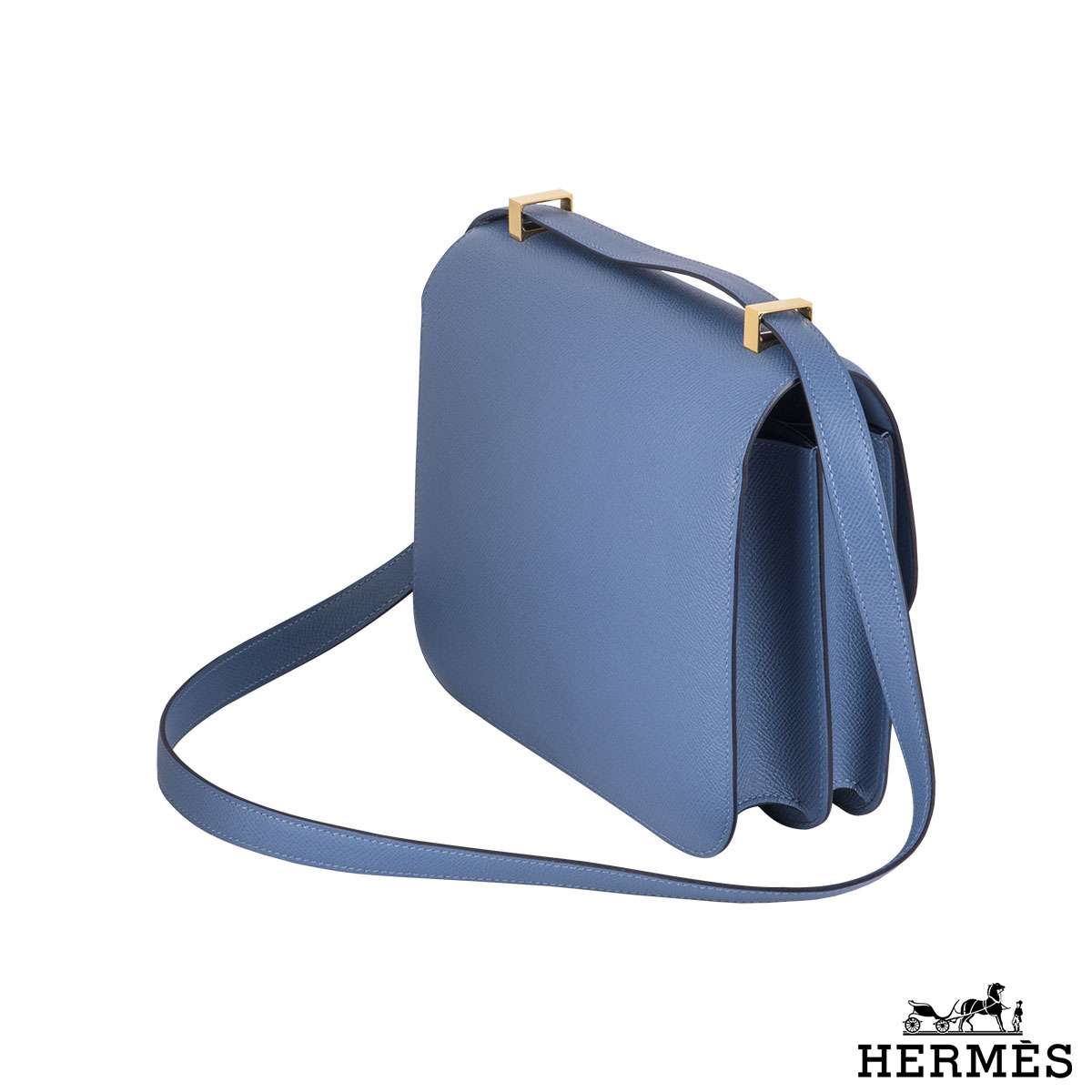 Hermes Constance Bag Epsom 24 Blue 21440723